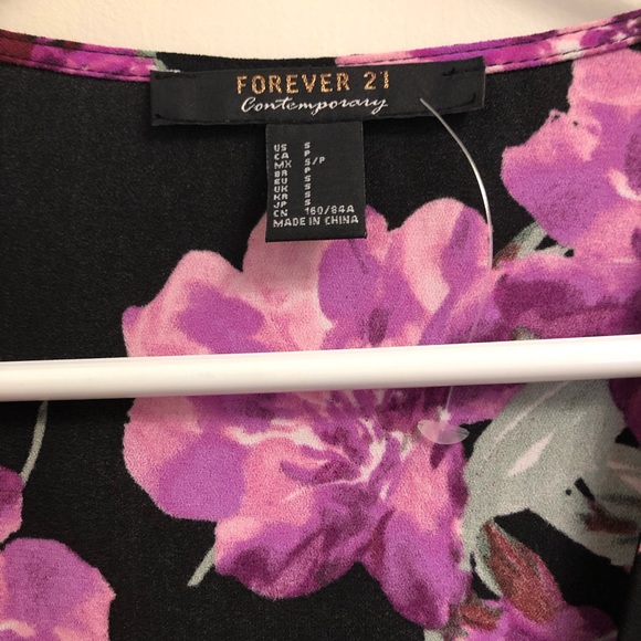 Forever21 floral midi tie dress - Picture 4 of 5